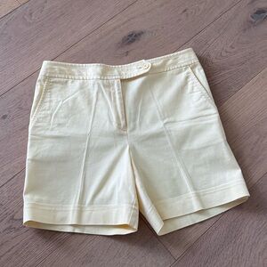 Ann Taylor Powder Yellow Shorts 6” Inch Size 6